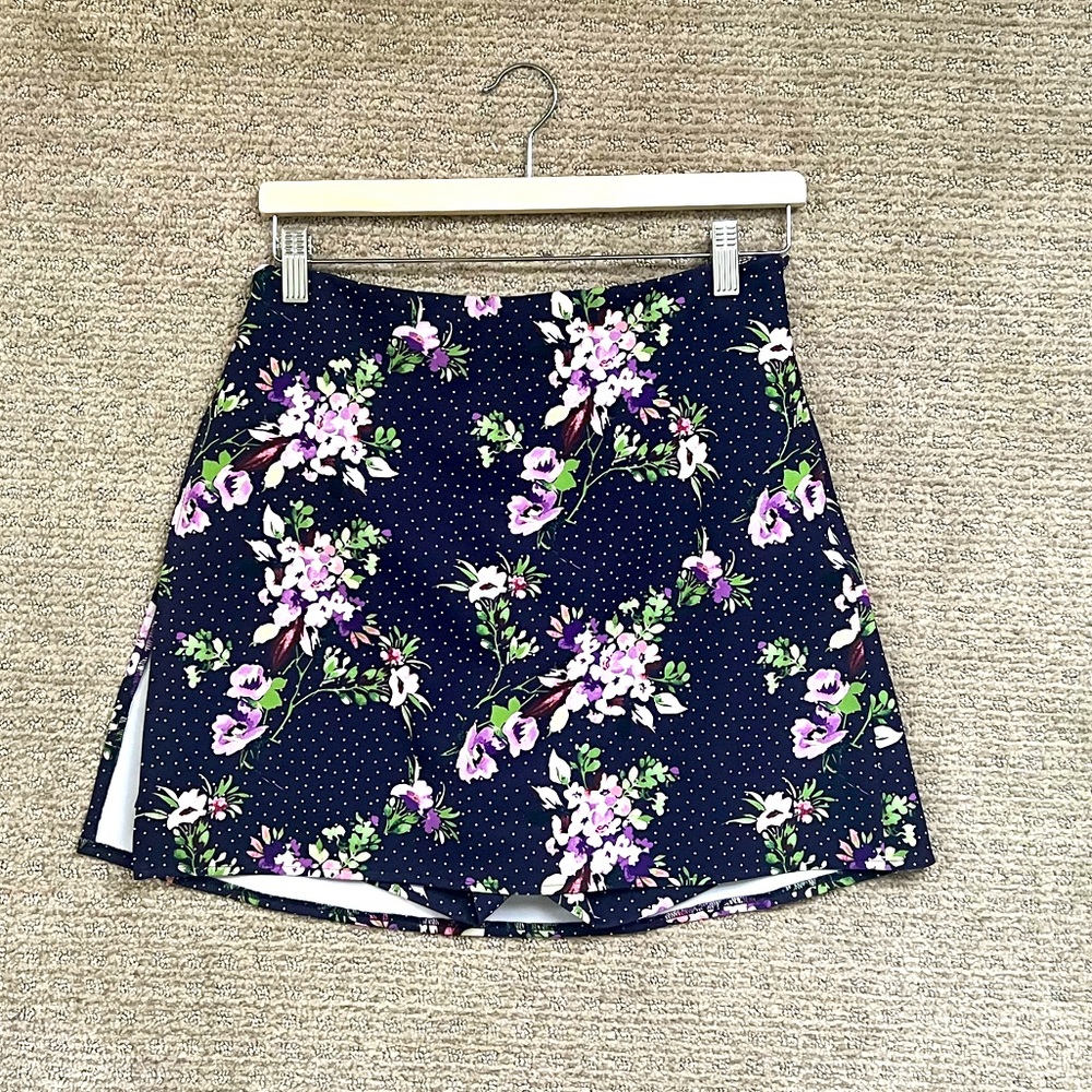 Express Floral Purple Skort